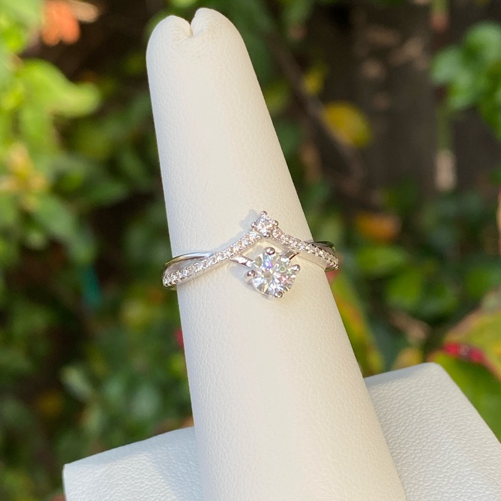 🌟 Stunning 0.5 ct Moissanite Wishbone Ring 🌟